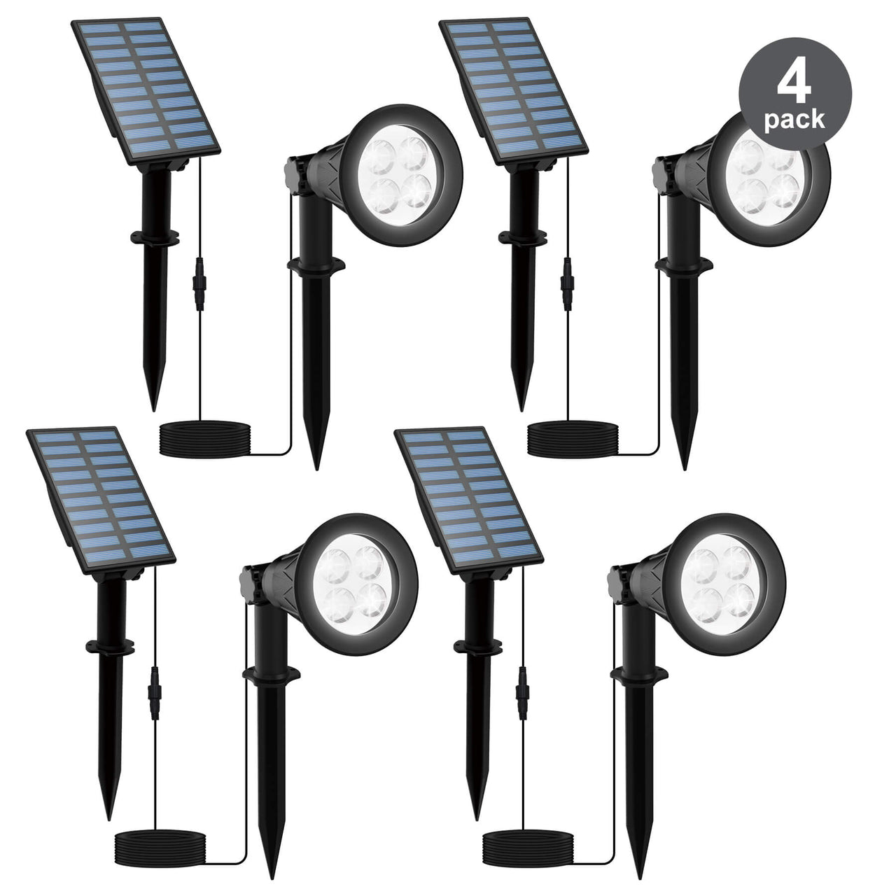 Solar Spotlight For Trees | 6000K Landscape Tree Lighting - TSUN